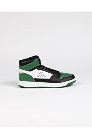 Kappa Erkek Günlük Spor Ayakkabı Logo Basil Md Unisex Yeşil-Siyah Sneaker