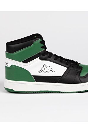 Kappa Erkek Günlük Spor Ayakkabı Logo Basil Md Unisex Yeşil-Siyah Sneaker