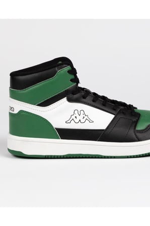 Kappa Erkek Günlük Spor Ayakkabı Logo Basil Md Unisex Yeşil-Siyah Sneaker