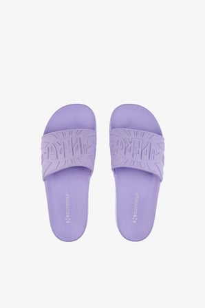 Superga 1908 Slides Raggiera Logo Kadın Mor Slider Terlik S2121JW-430