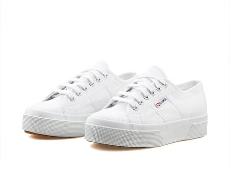 Superga 2740 Platform White Unisex Günlük Ayakkabı 2740-PLATFORM-WHITE Beyaz