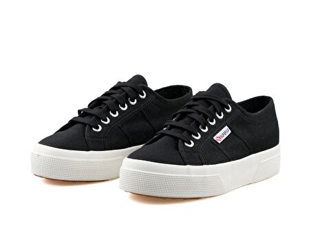 Superga 2740 Platform Black Kadın Günlük Ayakkabı 2740-PLATFORM-BLACK Siyah