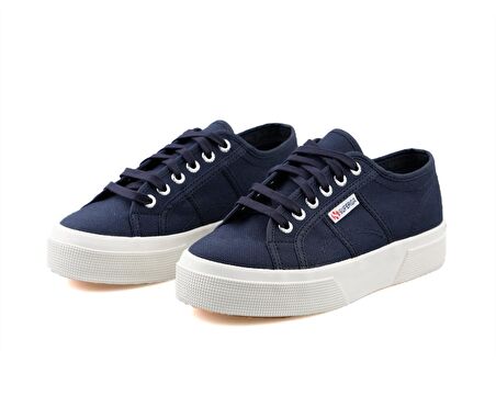 Superga 2740 Platform Navy Unisex Günlük Ayakkabı 2740-PLATFORM-NAVY Mavi