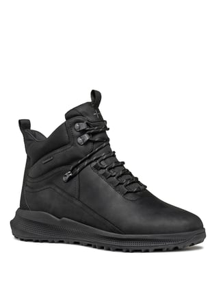 Geox Deri + Tekstil Siyah Erkek Bot U PG1X B ABX C - PUL UP LE+TEX