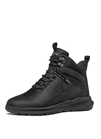 Geox Deri + Tekstil Siyah Erkek Bot U PG1X B ABX C - PUL UP LE+TEX