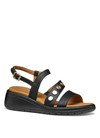 Geox Siyah Kadın Sandalet D550EF