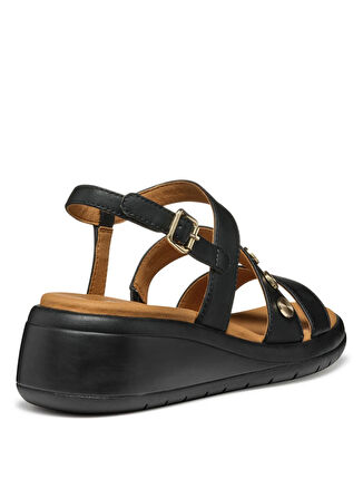 Geox Siyah Kadın Sandalet D550EF