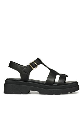 Geox Deri Siyah Kadın Sandalet D55YVB