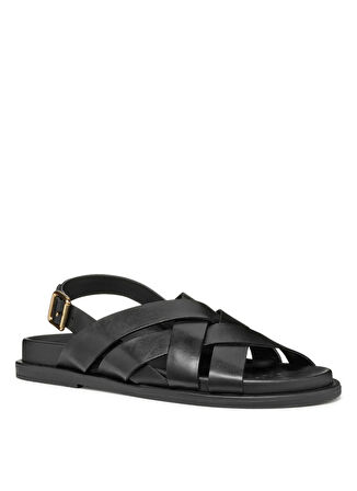 Geox Deri Siyah Kadın Sandalet D55YWA