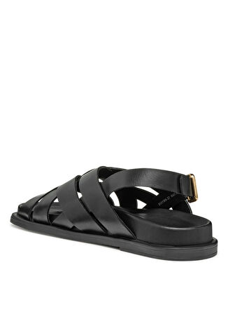 Geox Deri Siyah Kadın Sandalet D55YWA