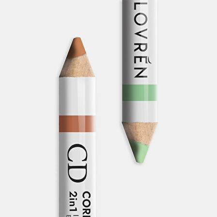 Lovren CD 2in1 Yeşil ve Kırmızı Kapatıcı Kalem