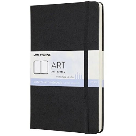 Moleskine Sert Kapak Suluboya Defteri Siyah (13x21) - 5635