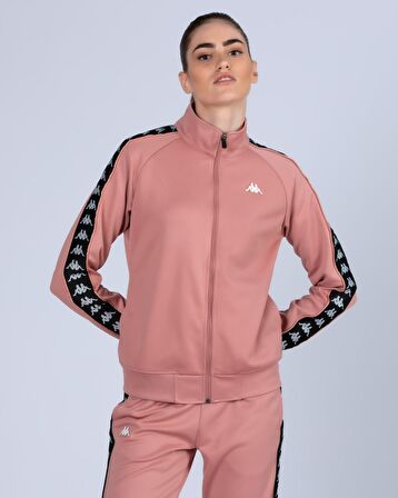 Kappa Kapüşon Yaka Pembe Kadın Sweatshırt 341H5UW 222 BANDA WANNISTON SLIM T