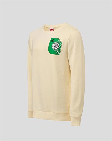 Kappa Authentic Graphik Vanes TK Erkek Bej Sweatshirt 371I77W057-K