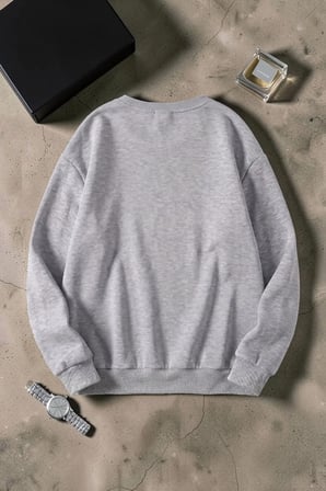Unisex Frank Active Power Baskılı Bisiklet Yaka Sweatshirt