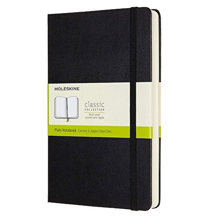 Moleskine Sert Kapak Expanded Defter Siyah (Çizgisiz - 13x21)