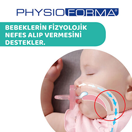 Chicco Physio Soft Silikon Emzik 0-6 Ay Tekli