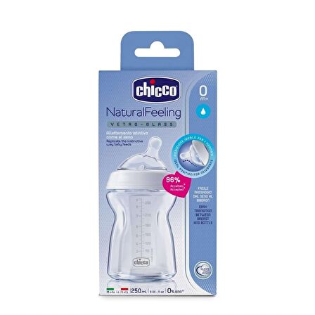 Chicco Natural Feeling 0 AY+ 250 Ml Cam Biberon