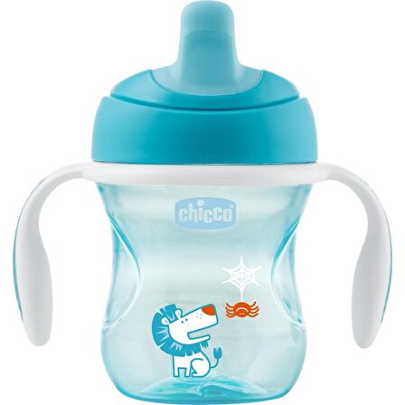 Chicco Yarı Yumuşak Uçlu Alıştırma Bardağı 6+ Ay Erkek