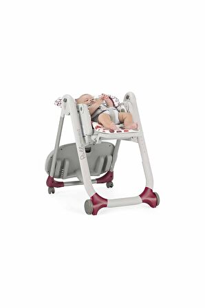 Chicco New Polly Progress Katlanır Sabit Mama Sandalyesi Gri 