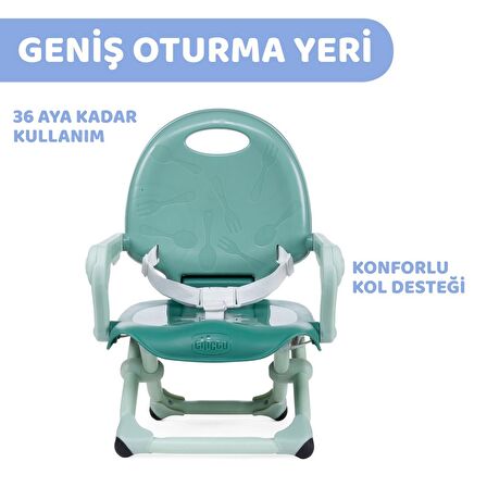 Chicco Pocket Snack Portatif Mama Sandalyesi Yeşil 