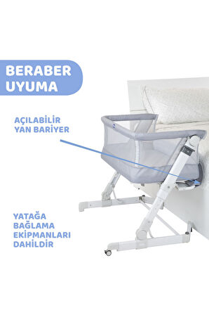 Chicco Next2me Pop-up Anne Yanı Beşik- Grey Mist