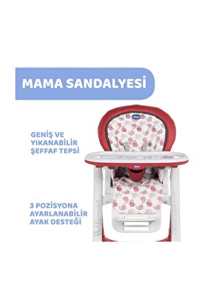 Polly Progress 4w Mama Sandalyesi / Red