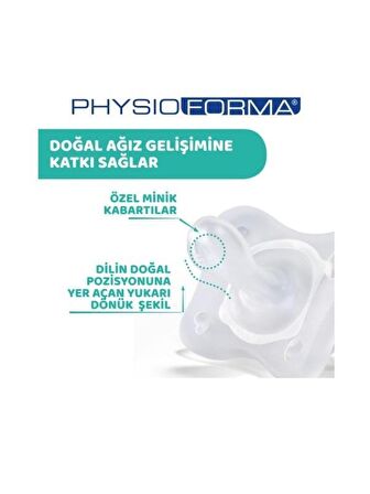 Chicco Physioforma Mini Soft 0-2 Ay Yalancı Emzik Mavi 2 Li