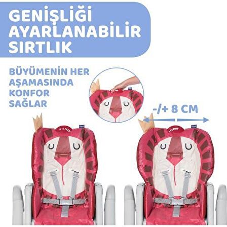 Chicco Polly 2 Start Katlanır Çok Amaçlı Mama Sandalyesi Kırmızı 