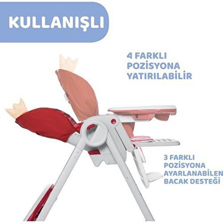 Chicco Polly 2 Start Katlanır Çok Amaçlı Mama Sandalyesi Kırmızı 