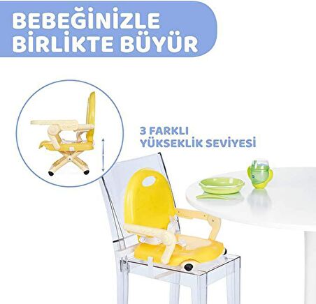 Chicco Pocket Snack Katlanır Portatif Mama Sandalyesi Sarı 