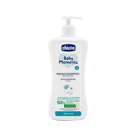 Chicco Baby Moments Göz Yakmayan Yenidoğan Uyumlu Saç ve Vücut Şampuanı 750 ml