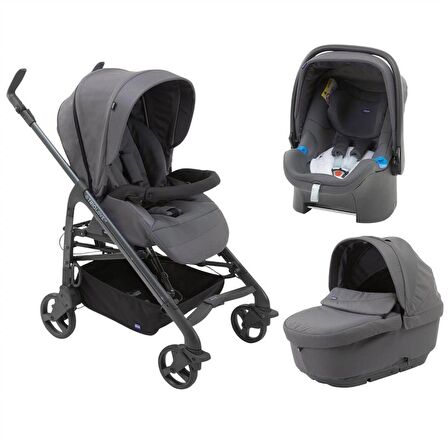 Chicco Trio Love Up Travel Sistem Bebek Arabası Moon Grey