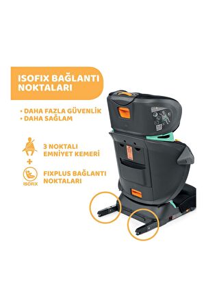 Chicco Fold&Go I-Size 15-36 kg Emniyet Kemeri + Isofix Oto Koltuğu