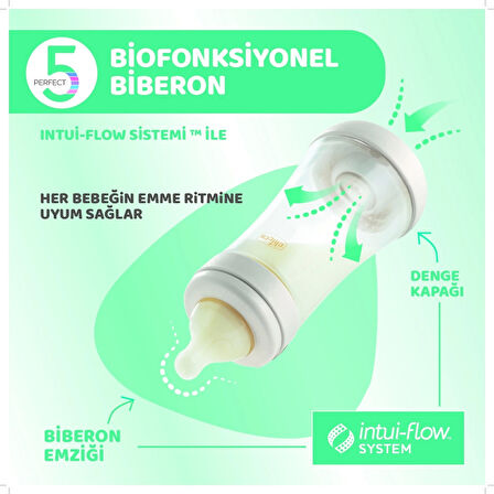 Chicco Perfect 5 Antikolik Biberon PP 150 ml Girl