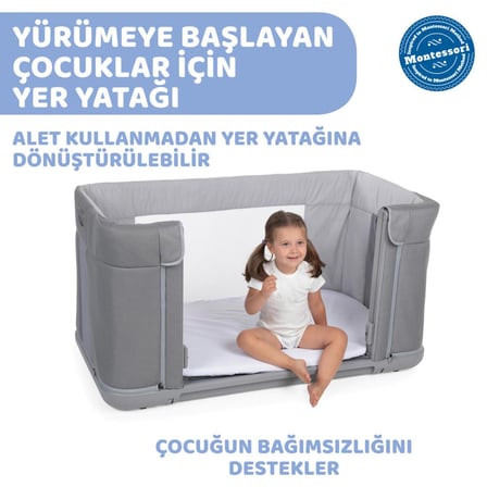 CHICCO NEXT2ME FOREVER COSLEEPING COT ASH GREY CC