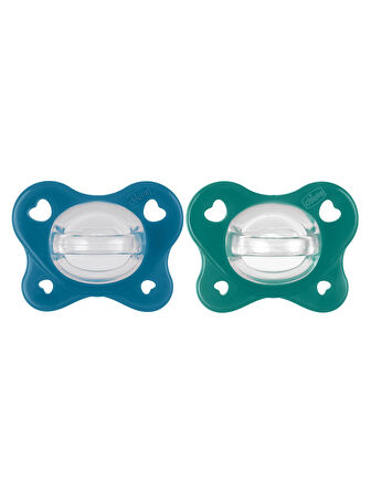 Chicco PhysioForma Dual Soft 2'li Silikon Emzik 16-36 Ay İndigo