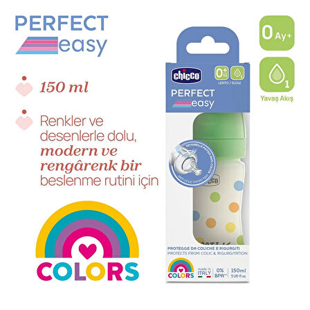 Chicco Perfect Easy Biberon PP 150 ml Yavaş Akış Unisex