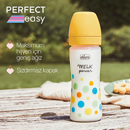 Chicco Perfect Easy Biberon PP 250 ml Ota Akış- Erkek