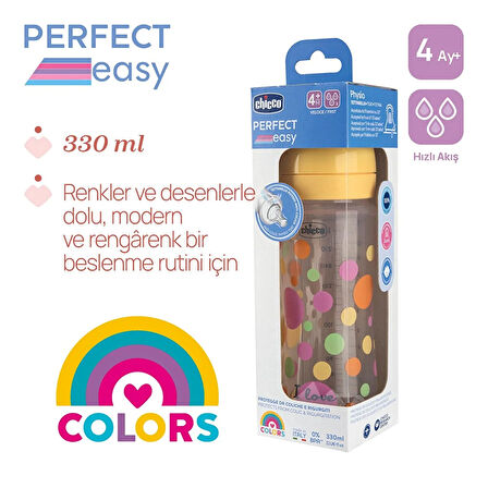 Chicco Perfect Easy Biberon PP 330 ml Hızlı Akış-Kız