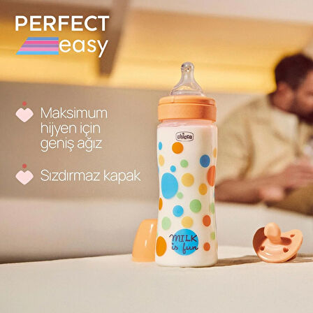 Chicco Perfect Easy Biberon PP 330 ml Hızlı Akış-Erkek