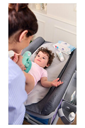 Chicco Cuddle & Bubble Bebek Küveti Graphıte Melange