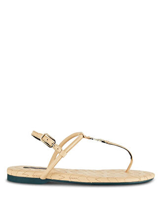 Patrizia Pepe Deri Bej Kadın Sandalet 8X0020L048B824