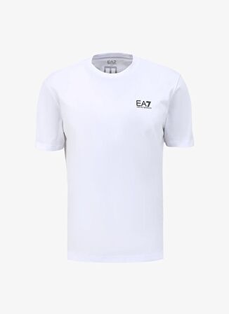 EA7 Bisiklet Yaka Beyaz Erkek T-Shirt 8NPT18PJ02Z