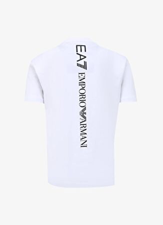 EA7 Bisiklet Yaka Beyaz Erkek T-Shirt 8NPT18PJ02Z