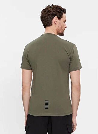 EA7 Bisiklet Yaka Haki Erkek T-Shirt 8NPT51PJM9Z