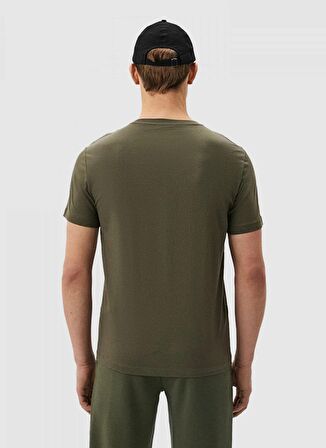 EA7 Bisiklet Yaka Haki Erkek T-Shirt 3DPT07PJM9Z