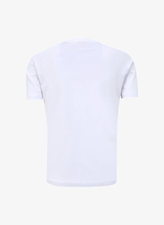 EA7 Bisiklet Yaka Beyaz Erkek T-Shirt 3DPT08PJM9Z