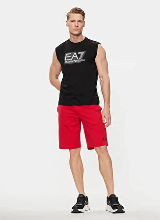EA7 Bisiklet Yaka Siyah Erkek T-Shirt 3DPT80PJ02Z