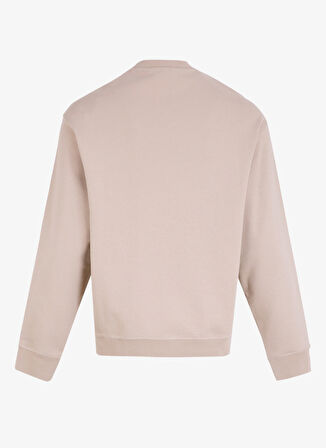 Armani Exchange Bisiklet Yaka Bej Erkek Sweatshırt 6DZMAE ZJKBZ 17AB